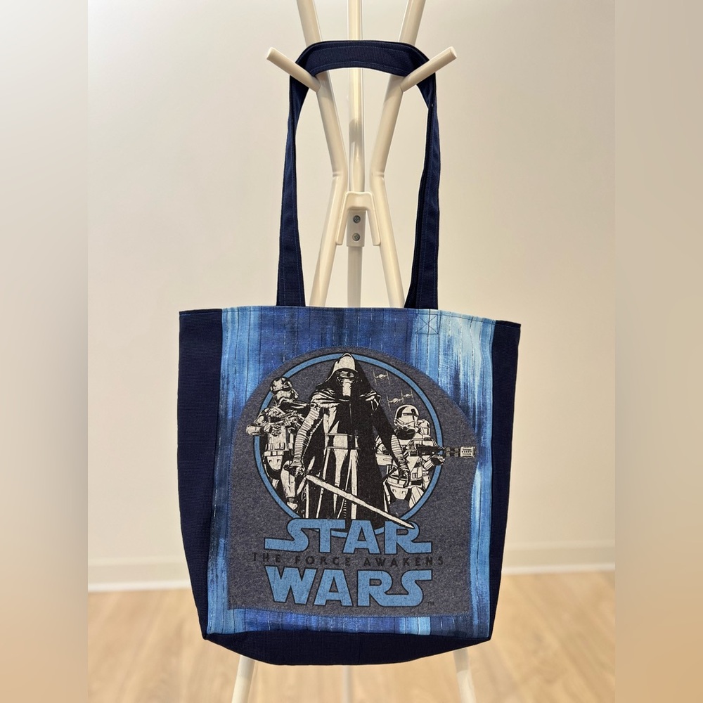 Star Wars tshirt market bag OOAK blue